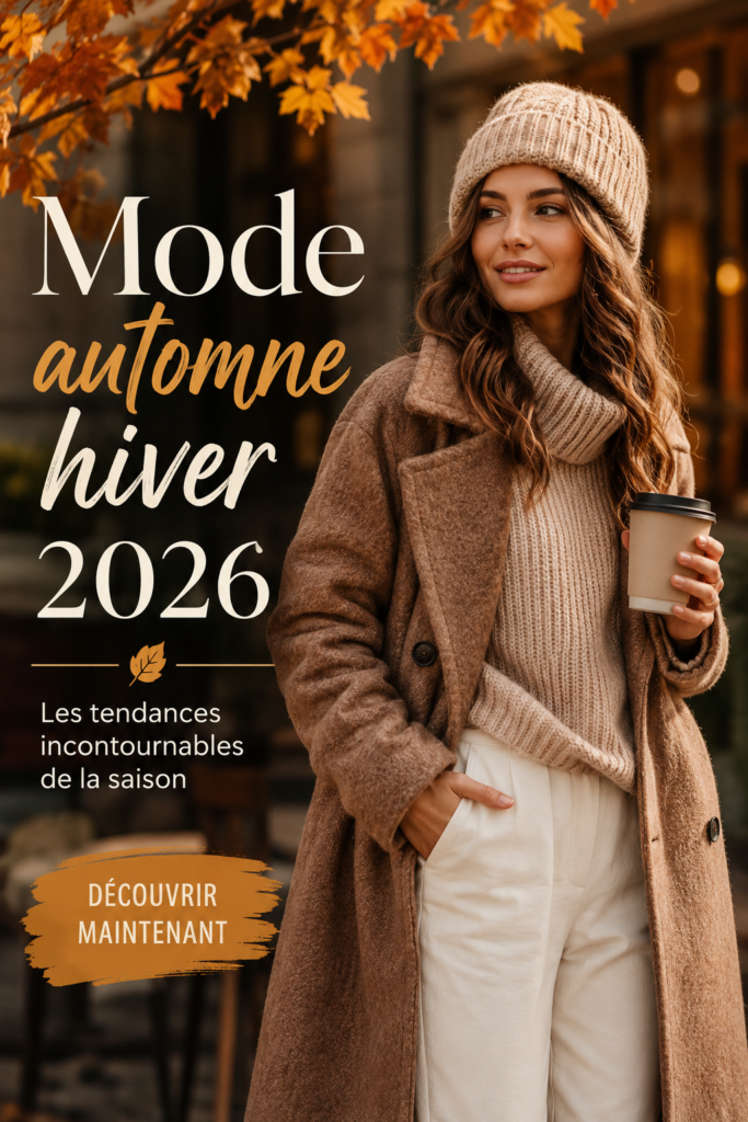 Mode automne-hiver 2026 : ensemble chic et confortable pour femme et enfant.