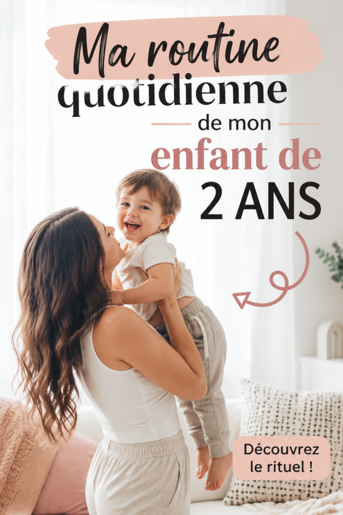 Un enfant de 2 ans jouant dans un environnement chaleureux et organisé.