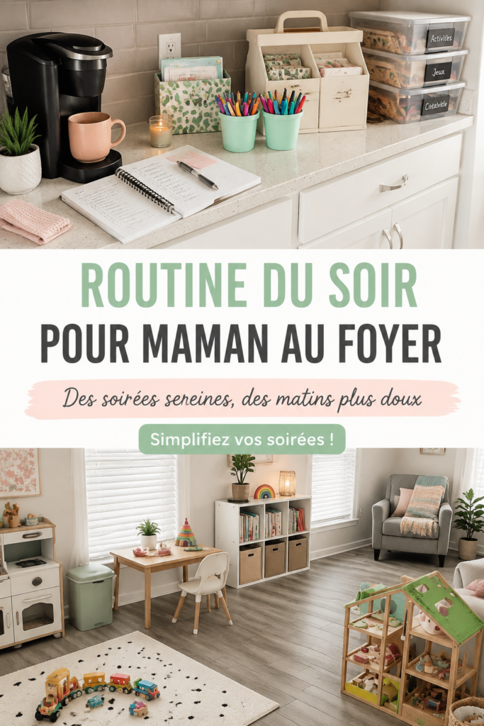 Une maman lisant une histoire à ses enfants au coucher dans une atmosphère douce et chaleureuse