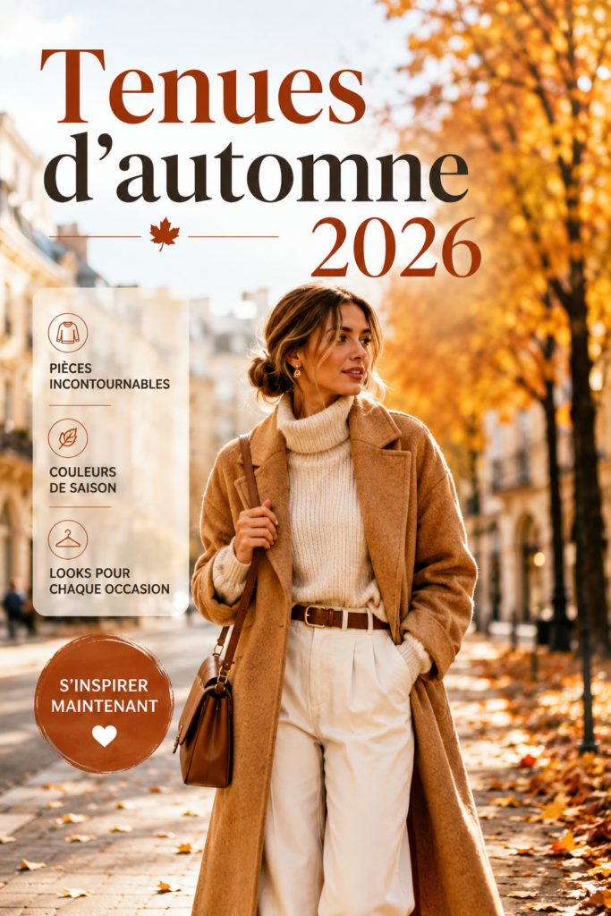 Famille vêtue de tenues d'automne colorées lors d'une promenade en plein air.