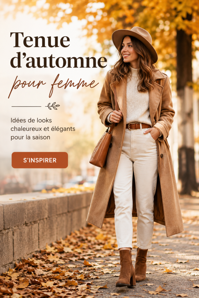 Modèles de tenues d'automne pour femmes avec différentes couleurs et styles