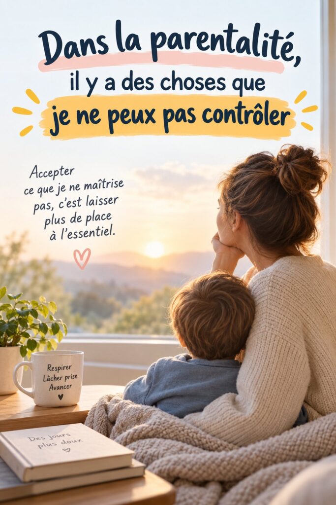 Une mère entourée de ses enfants, face à des situations imprévues en parentalité.