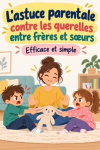 Frères et sœurs jouant ensemble paisiblement, illustrant une harmonie familiale.