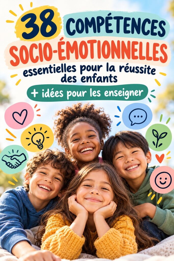 Image d'enfants jouant ensemble en développant des compétences socio-émotionnelles