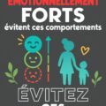 Illustration d'une famille heureuse interagissant ensemble, symbolisant l'éducation émotionnelle positive.