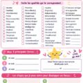 Enfant utilisant un worksheet pour découvrir ses forces