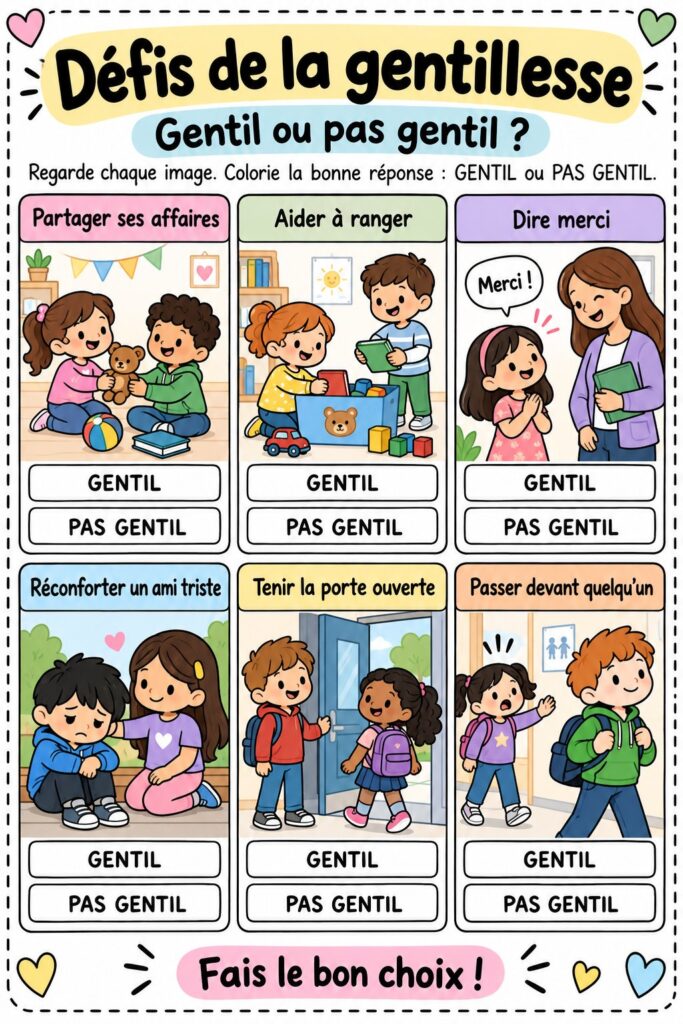 Famille réalisant un acte de gentillesse ensemble