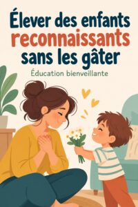 Une mère avec ses deux enfants partageant un moment de gratitude ensemble.