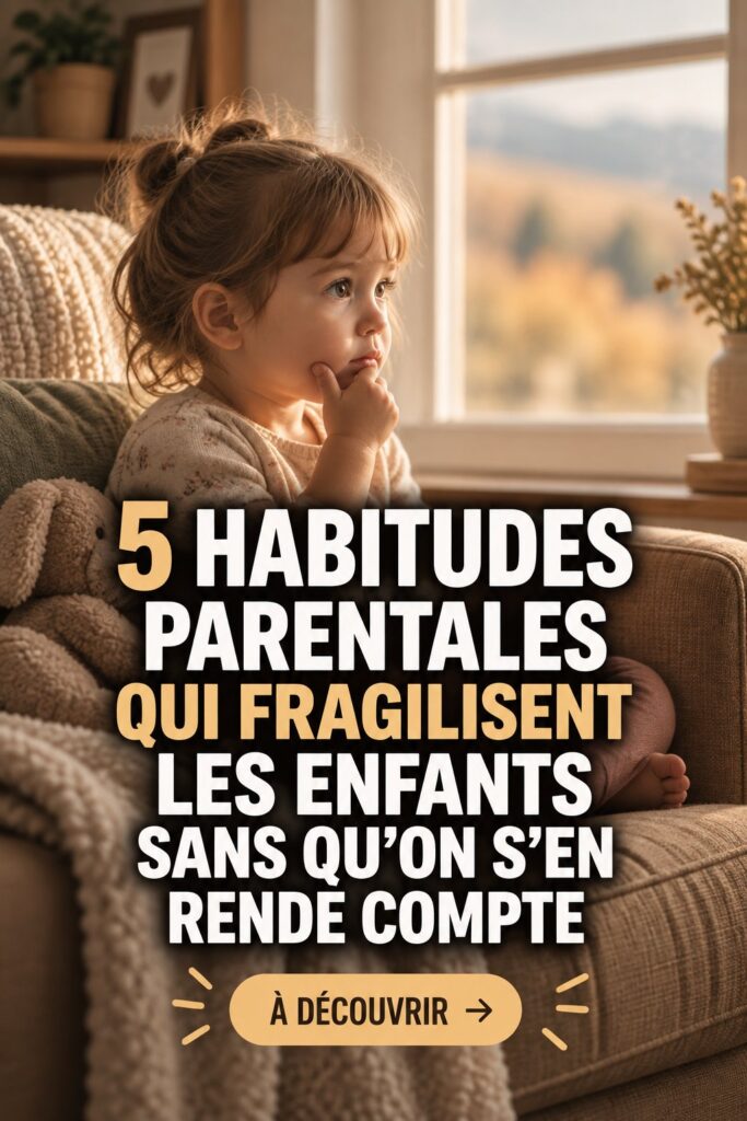 Une mère se tenant la tête avec une expression préoccupée, illustrant les défis de la parentalité.