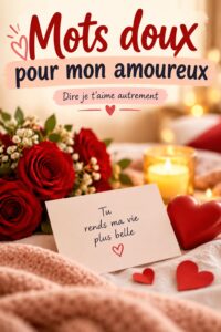 Un couple souriant échangeant des mots doux et tendres