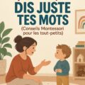 Jeune parent discutant avec son enfant dans un cadre chaleureux.