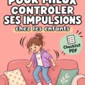 Un enfant prenant une profonde respiration pour gérer ses émotions, illustrant le contrôle des impulsions.