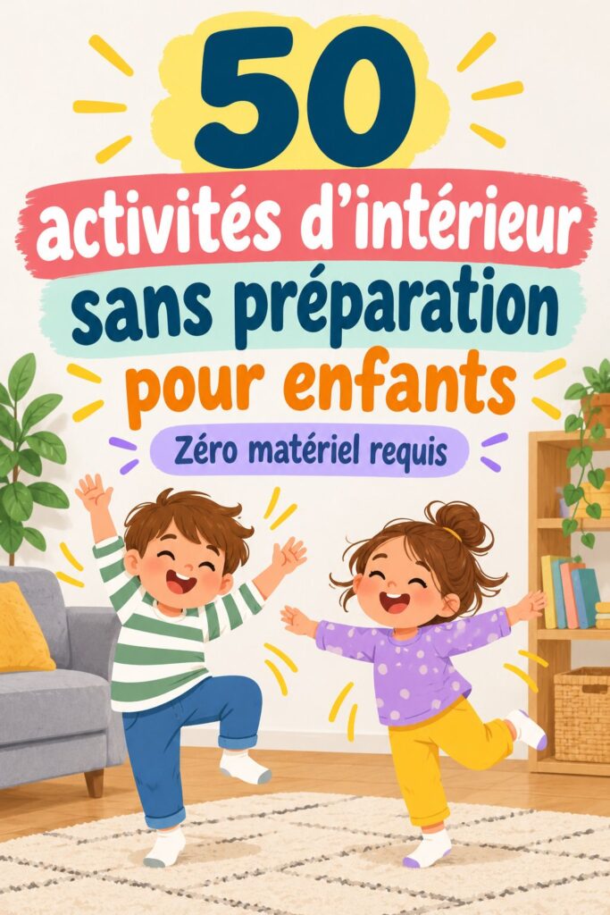 Des enfants jouant ensemble avec des activités ludiques à l'intérieur