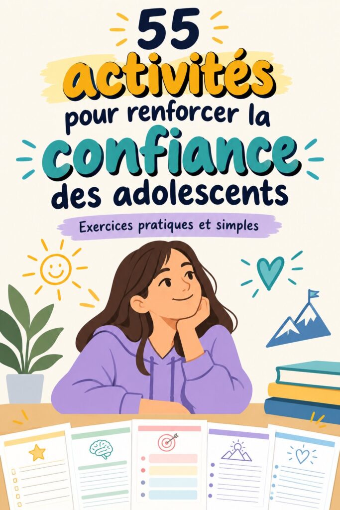 Un groupe d'adolescents s'amusent ensemble lors d'une activité de confiance en soi.