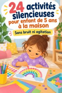 Un enfant souriant s'amuse tranquillement avec des blocs à la maison, mettant en valeur les activités silencieuses pour les jeunes enfants.