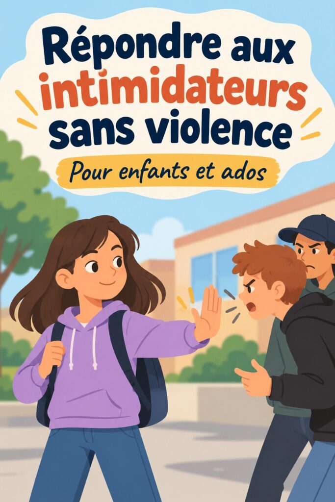Parent parlant avec son enfant sur le harcèlement scolaire.