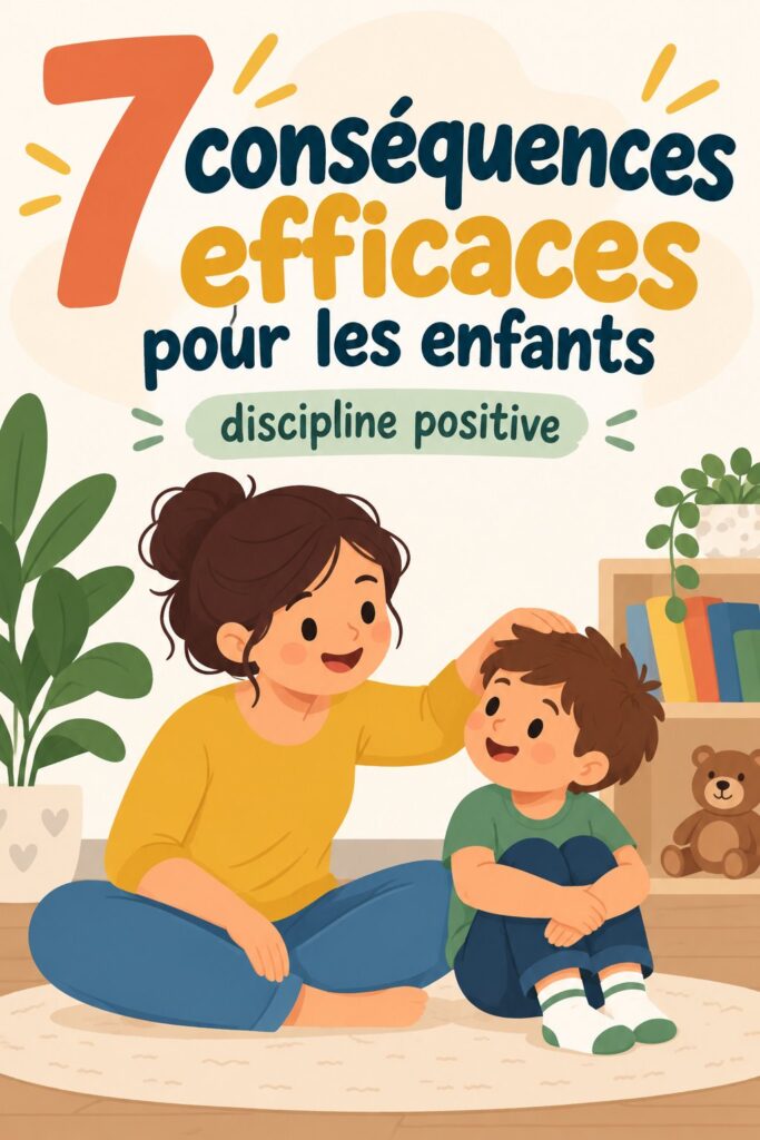 Un parent discutant des conséquences avec son enfant dans un cadre familial chaleureux.