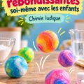 Des enfants s'amusent à fabriquer des balles rebondissantes avec leurs parents.