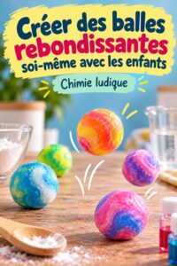 Des enfants s'amusent à fabriquer des balles rebondissantes avec leurs parents.