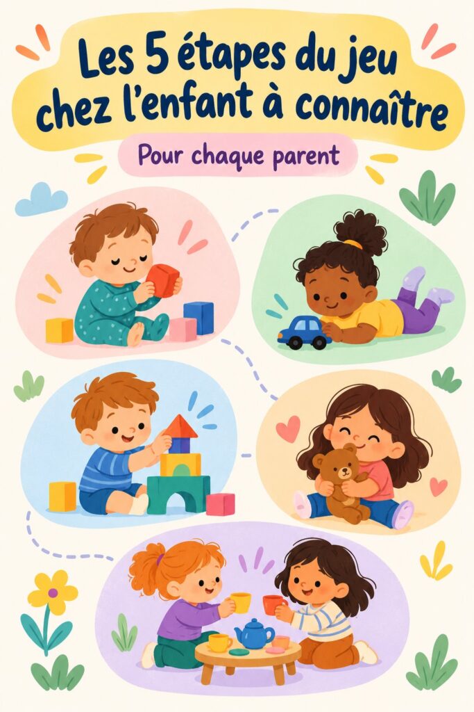 Un enfant s'amuse avec des blocs de construction, illustrant l'importance du jeu dans le développement.