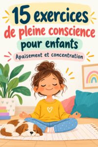Un enfant pratiquant une activité de pleine conscience dans un parc