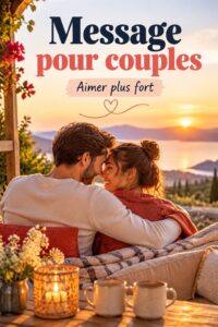Un couple échange des messages doux sur leur téléphone, renforçant leur complicité.