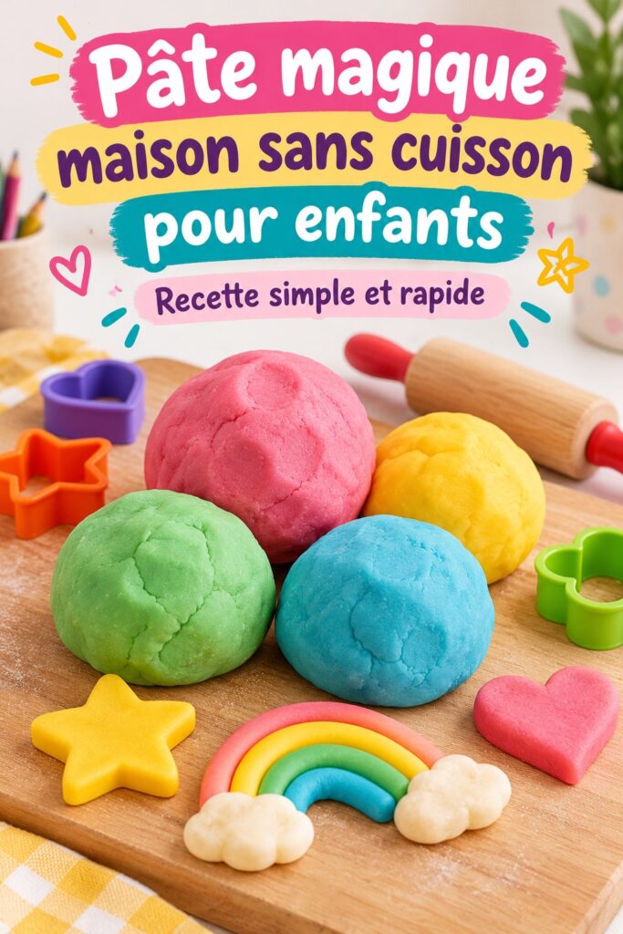 Recette de pâte magique maison avec des enfants