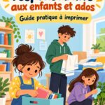 Une mère discute avec son enfant sur les responsabilités à la maison.